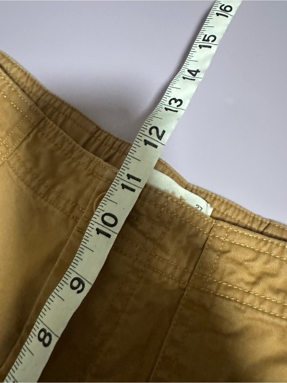 Abercrombie and Fitch baggy cargo utility pants tan brown size 27 or 4 Y2K style - Picture 8 of 8